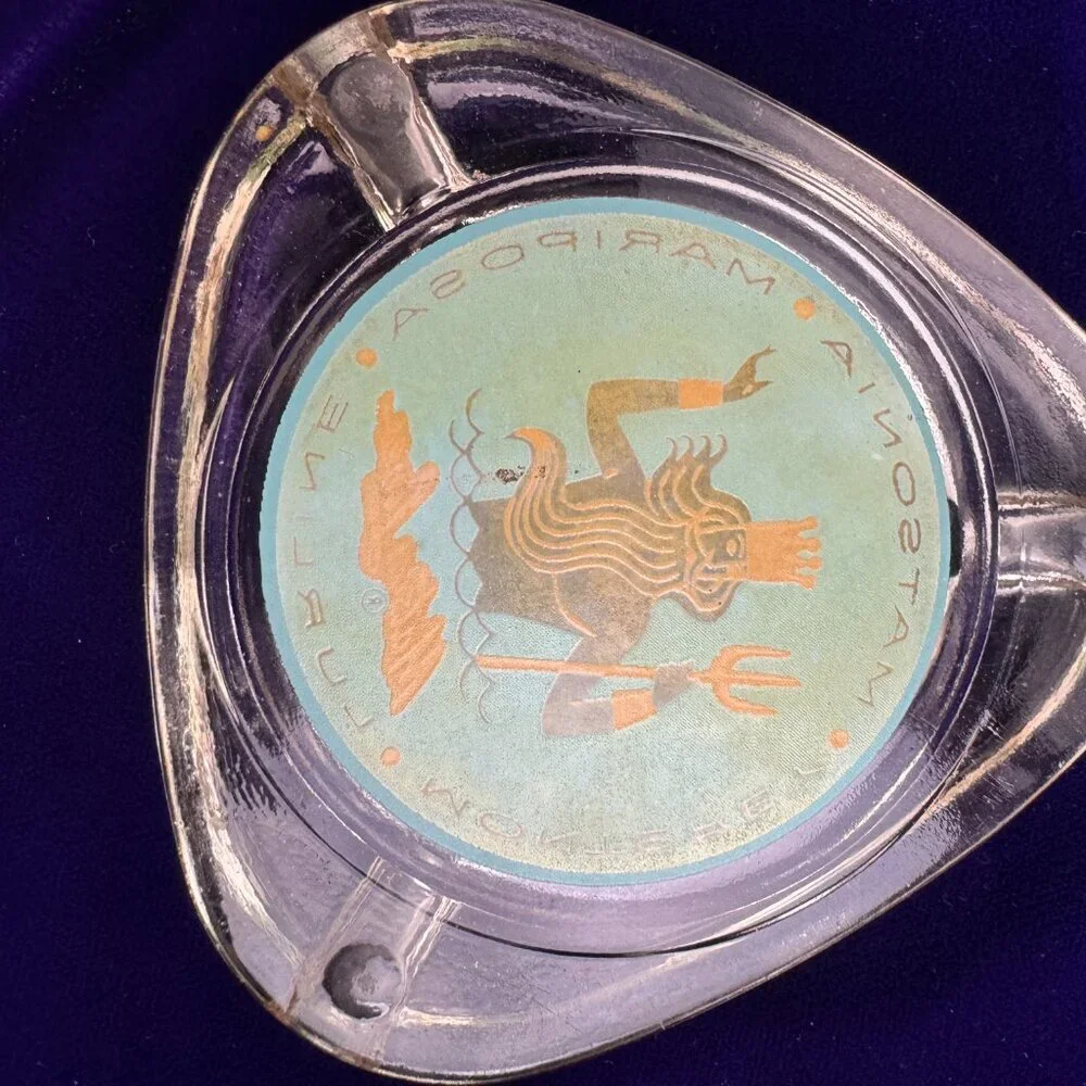 Vintage MCM  Matson Lines Ashtray Matsonia Monterey Mariposa Lurline - Picture 3 of 5